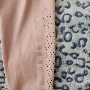 Victoria's Secret Leggings PINK with Gold Logo